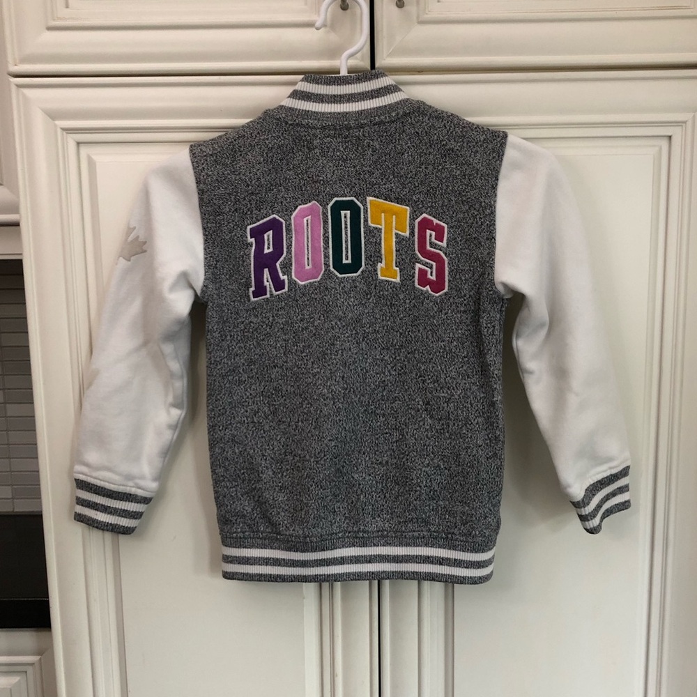 Roots girls Varsity Letterman style jacket